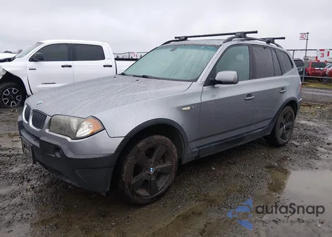 2005 BMW X3 3.0I из США, поврежденный, VIN WBXPA93475WD03978